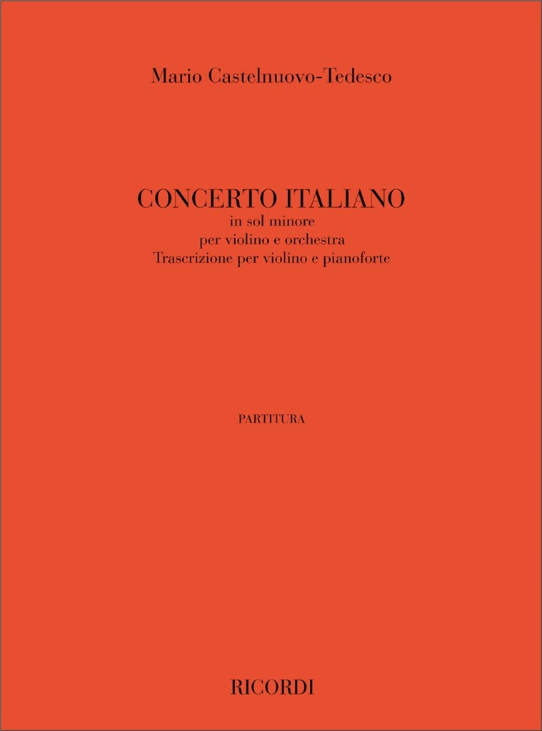 Concerto N. 1 Italiano, In Sol Minore